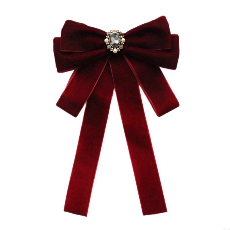 Women Girls Vintage Rhinestone - Bow Tie Pre Tied 评论和价格