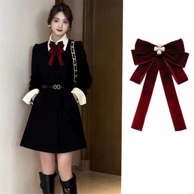 Women Girls Vintage Rhinestone - Bow Tie Pre Tied 评论和价格