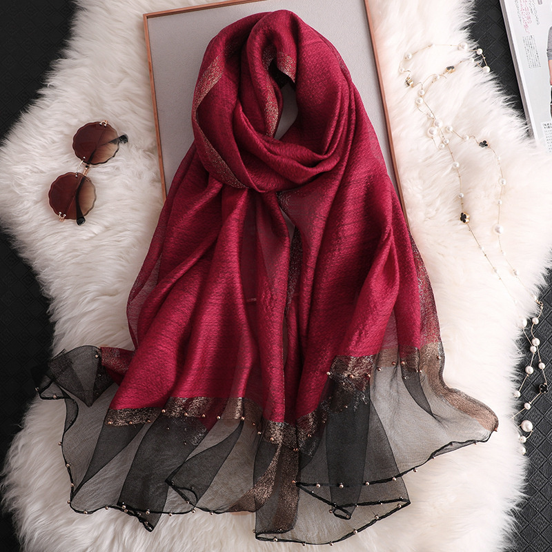 2024 Luxury 100% Silk Shawl Sc - Scarf Silk Square 评论和价格