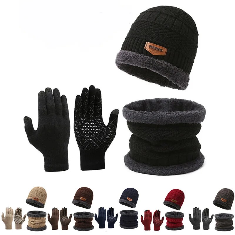 Men's Windproof Hat Outdoor Tr - Muffler Men Wool 评论和价格